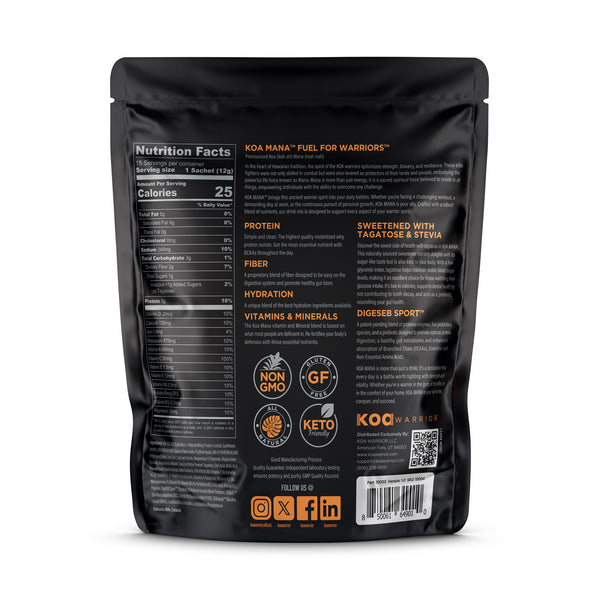 KOA MANA™ ELITE HYDRATION SUPERFOOD (15 STICK PACKS / BAG)