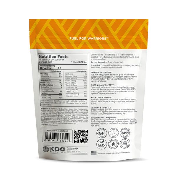 Warrior Hydration™ Elite Hydration Superfood (Peach Breeze)
