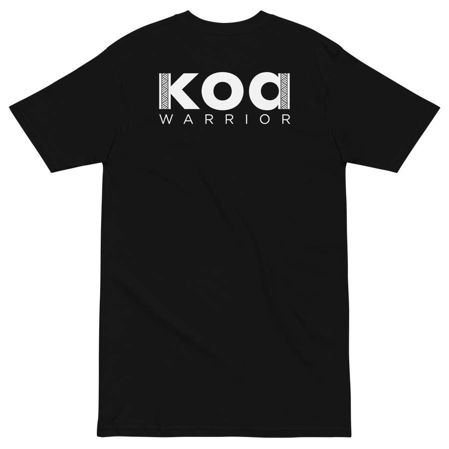 Koa Warrior Men’s premium heavyweight tee