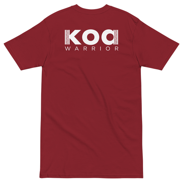 Koa Warrior Men’s premium heavyweight tee