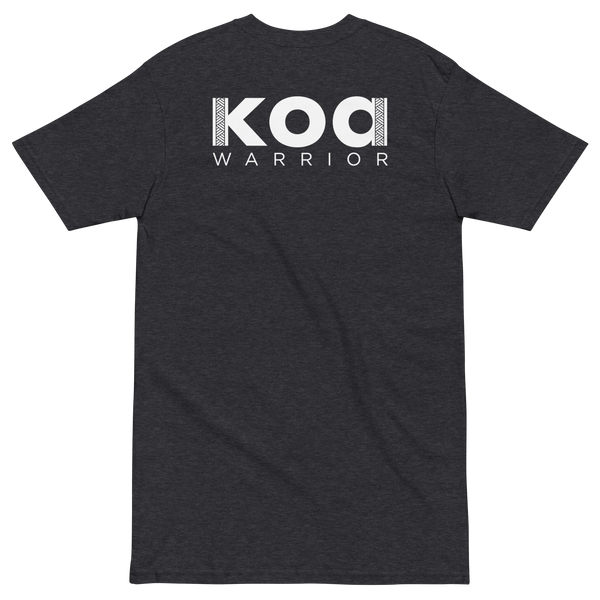Koa Warrior Men’s premium heavyweight tee
