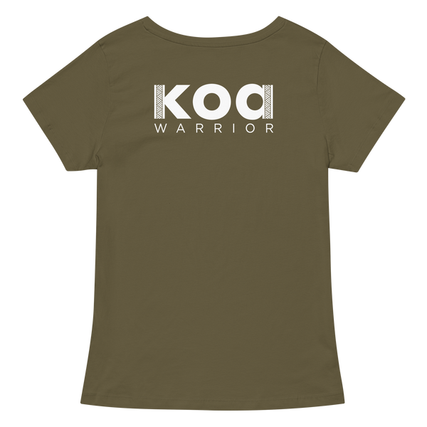 Koa Warrior Women’s fitted v-neck t-shirt