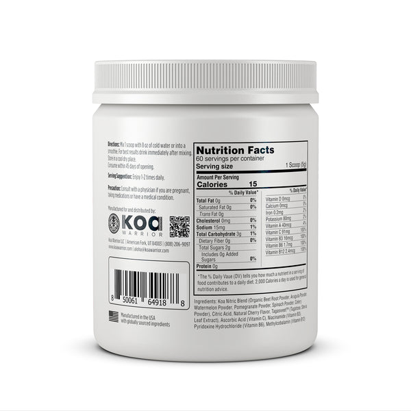 KOA WARRIOR® NITRIC BEETS™ - ELITE PERFORMANCE SUPERFOOD