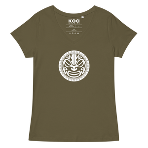 Koa Warrior Women’s fitted v-neck t-shirt