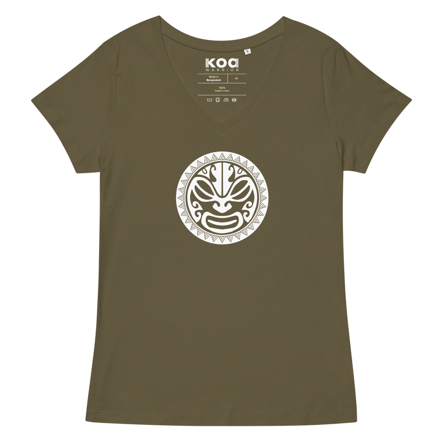 Koa Warrior Women’s fitted v-neck t-shirt