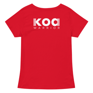 Koa Warrior Women’s fitted v-neck t-shirt