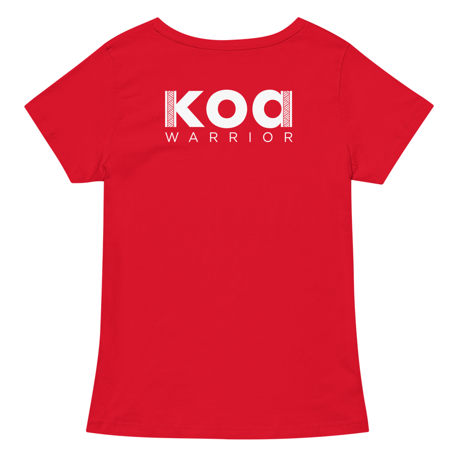 Koa Warrior Women’s fitted v-neck t-shirt